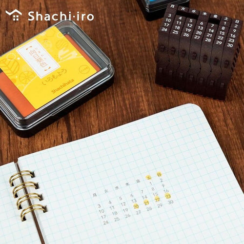 Shachihata Connectable Calendar Stamp (EN/JP)