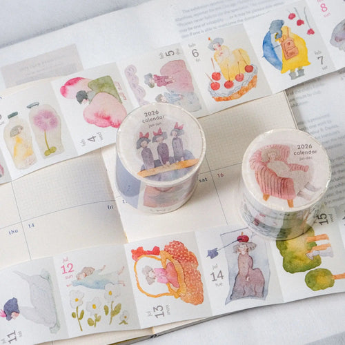 dodolulu 365-Days Calendar Washi Tape 2026