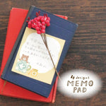 Furukawashiko Memo Pad - Yarn and Cat