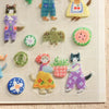 Aiko Fukawa Sticker Sheet - Cats and Buttons