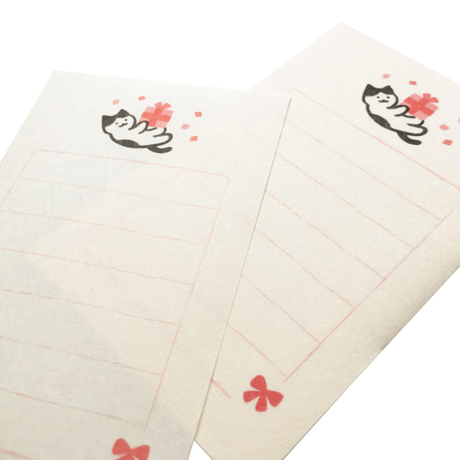 Furukawa Paper Soebumi-Sen Mini Letter Set Letter Cat