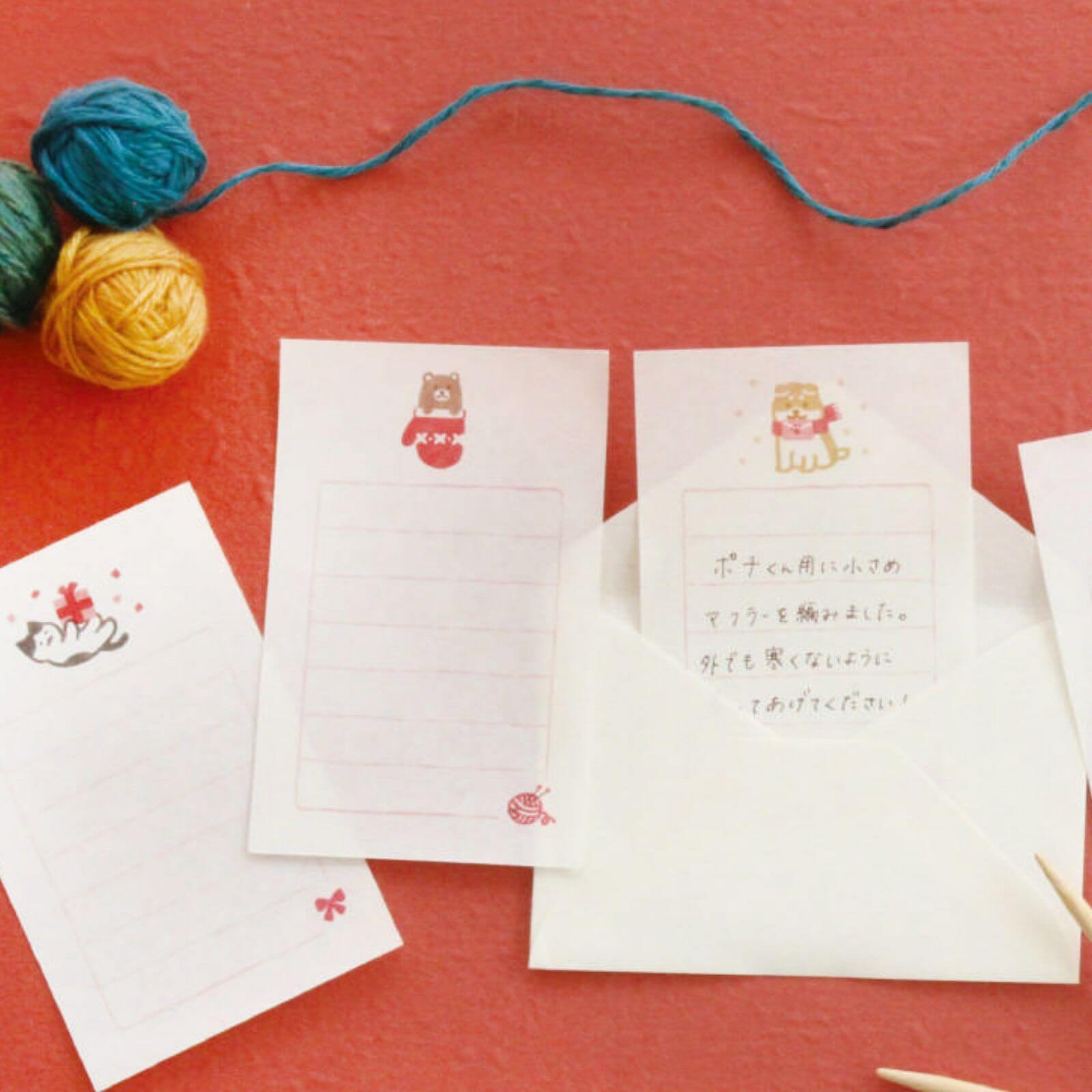 Furukawa Paper Soebumi-Sen Mini Letter Set Letter Cat