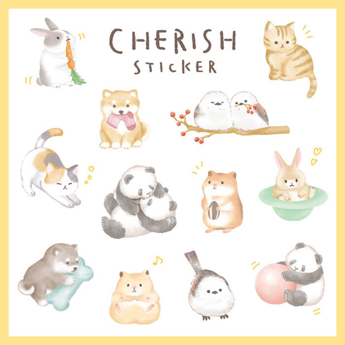 Cherish Sticker - Mameshiba