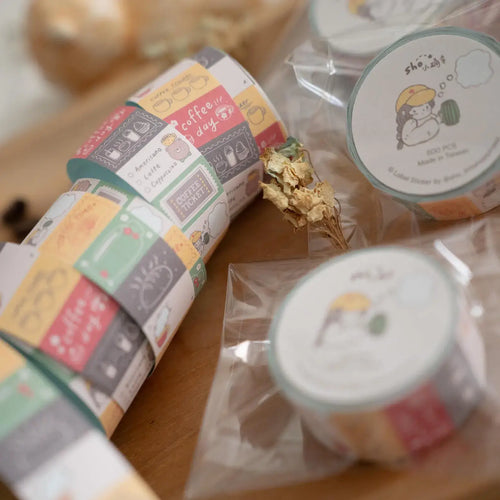 shō Little Happiness Sticker Label - Coffee