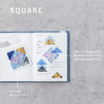 COFFRET SQUARE Cosmetic Motif Film Sticker - Horizon Blue (COFS001)