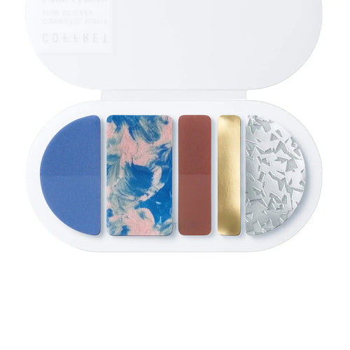 COFFRET ROUND Cosmetic Motif Film Sticker - Horizon Blue (COFR001)