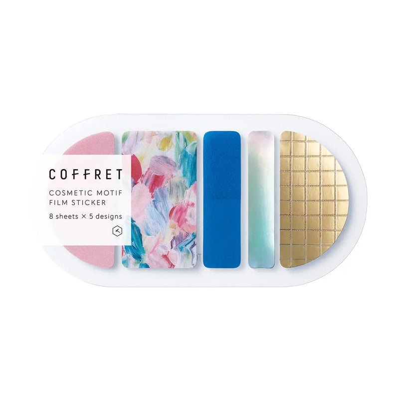 COFFRET ROUND Cosmetic Motif Film Sticker - Pink Float (COFR004)