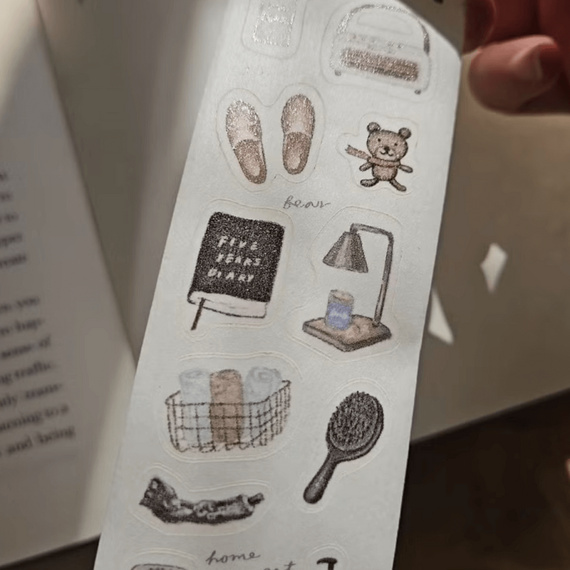 Yeoncharm Die-Cut Washi Sticker Roll - Comfy home
