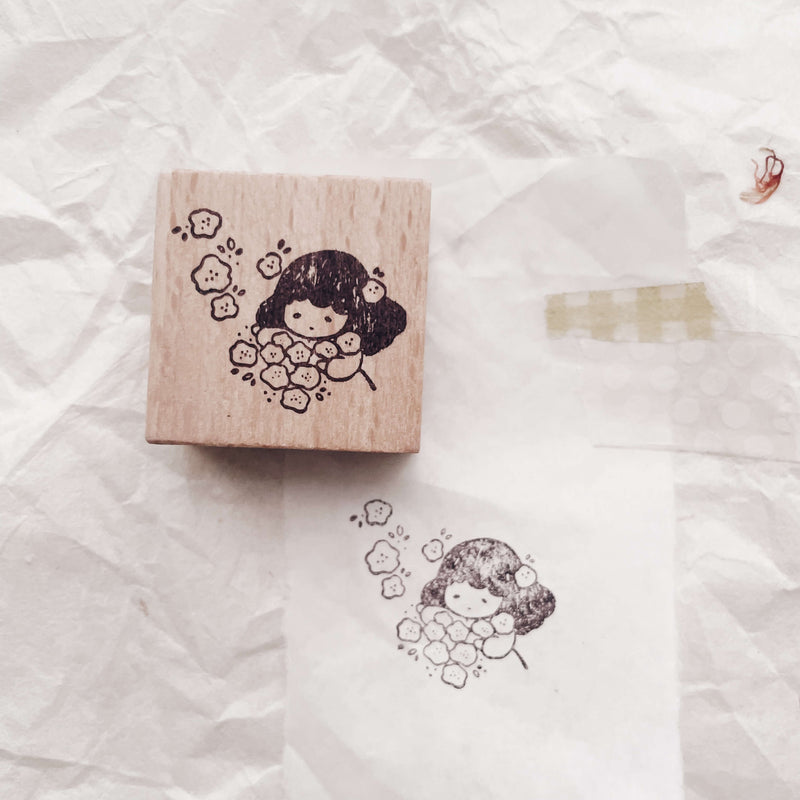 msbulat Rubber Stamp - Counting life's bouquets