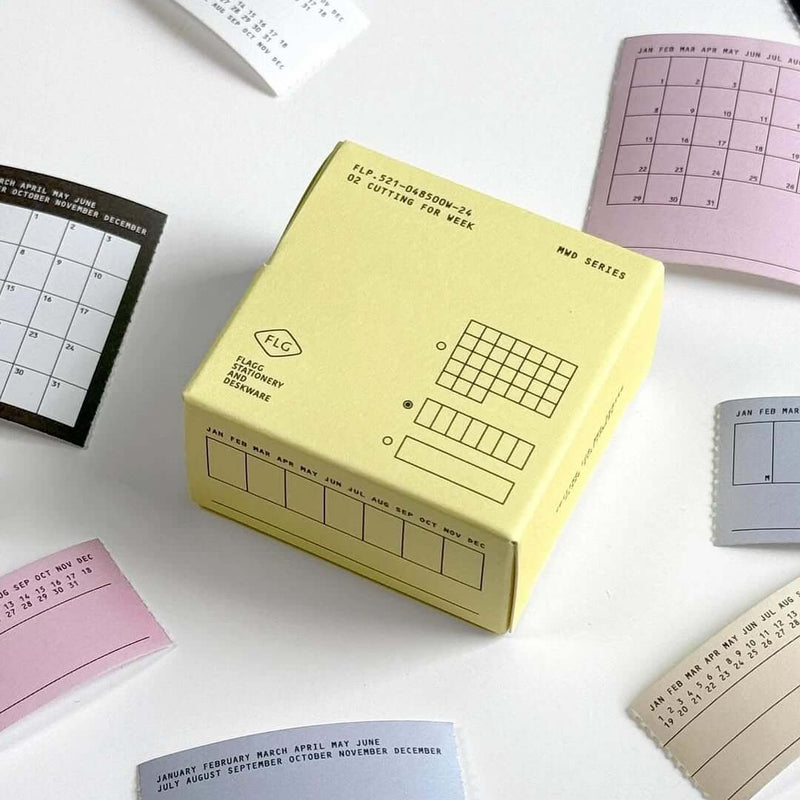 flagg Roll Paper Label - Cutting for Month
