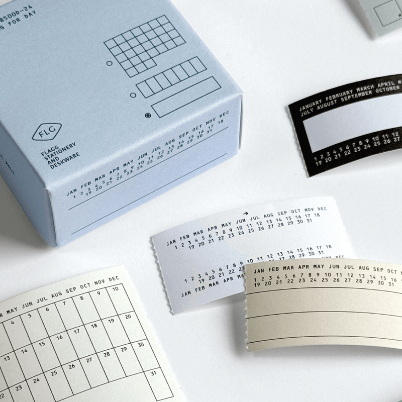 flagg Roll Paper Label - Cutting for Month