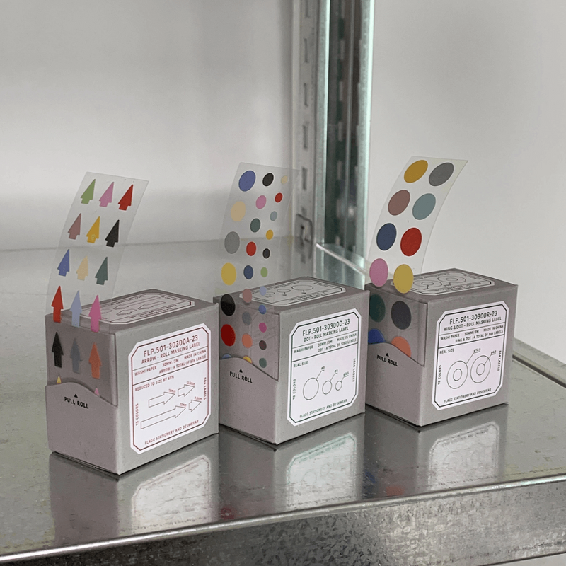 flagg Roll Masking Label - Ring & Dot