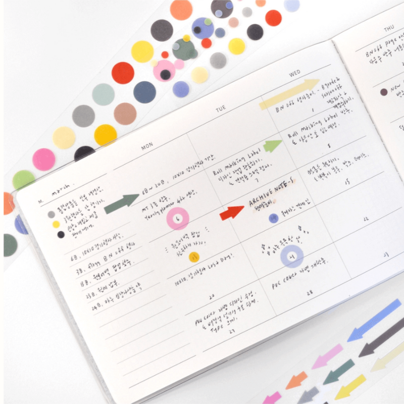 flagg Roll Masking Label - Ring & Dot