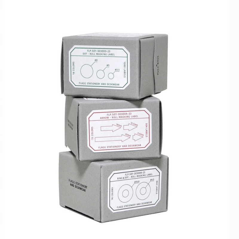 flagg Roll Masking Label - Ring & Dot