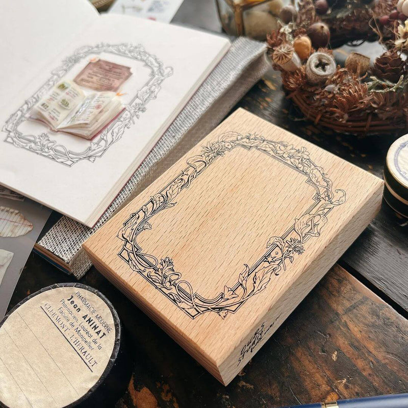 OURS Flower Frame Rubber Stamp - B