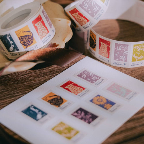 Meow Illustration Price Tag Label Sticker Roll - The Gallery