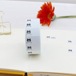 Panda Factory Price Tag Labels // Hachiwari Cat (Bicolour Cat)