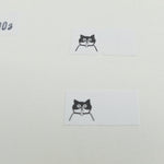 Panda Factory Price Tag Labels // Hachiwari Cat (Bicolour Cat)