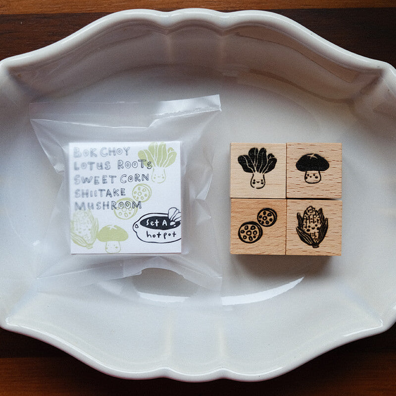 Hotpot Lover Rubber Stamp Set