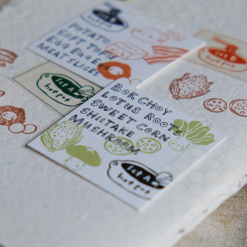 Hotpot Lover Rubber Stamp Set