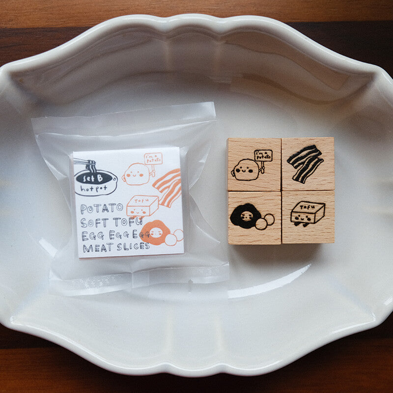 Hotpot Lover Rubber Stamp Set