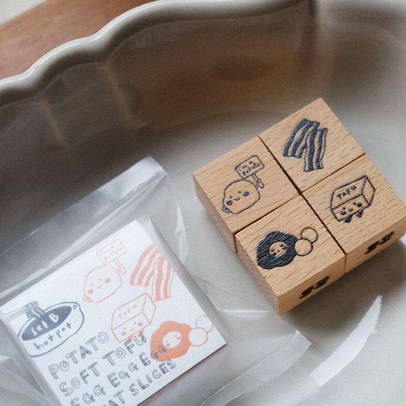 Hotpot Lover Rubber Stamp Set