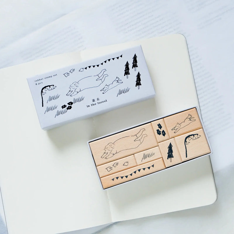 dodolulu Rubber Stamp Set: In the Forest