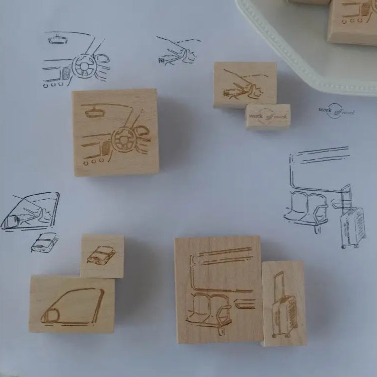 Journey Begins Rubber Stamp