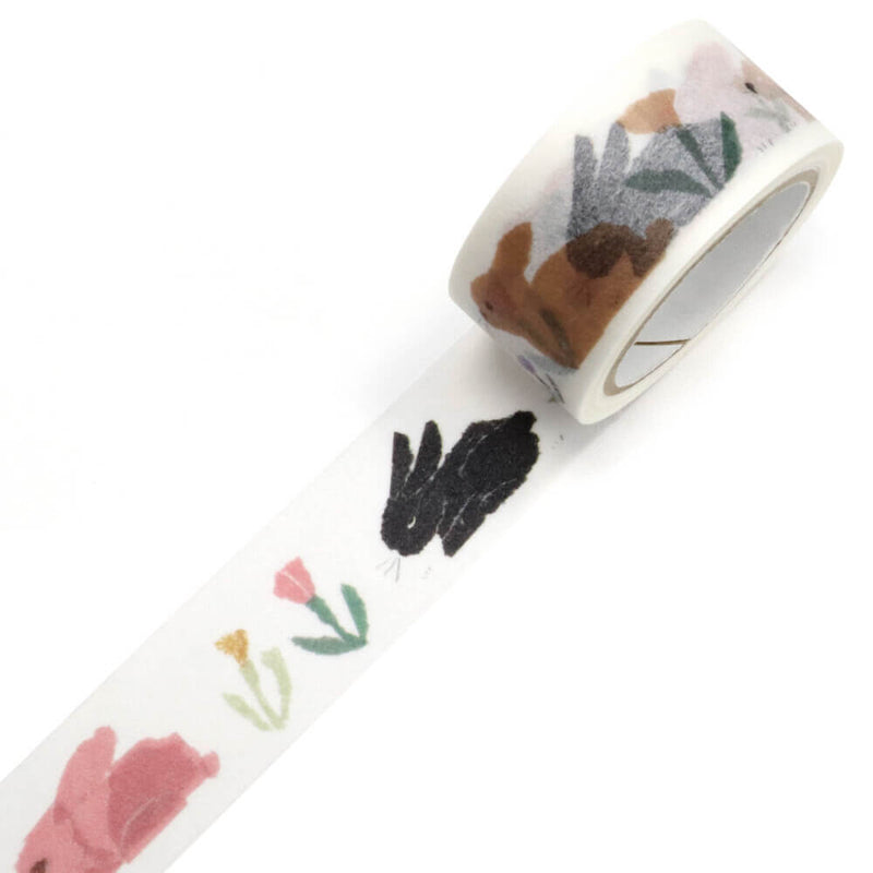 Miki Tamura Washi Tape - Lazy Rabbit