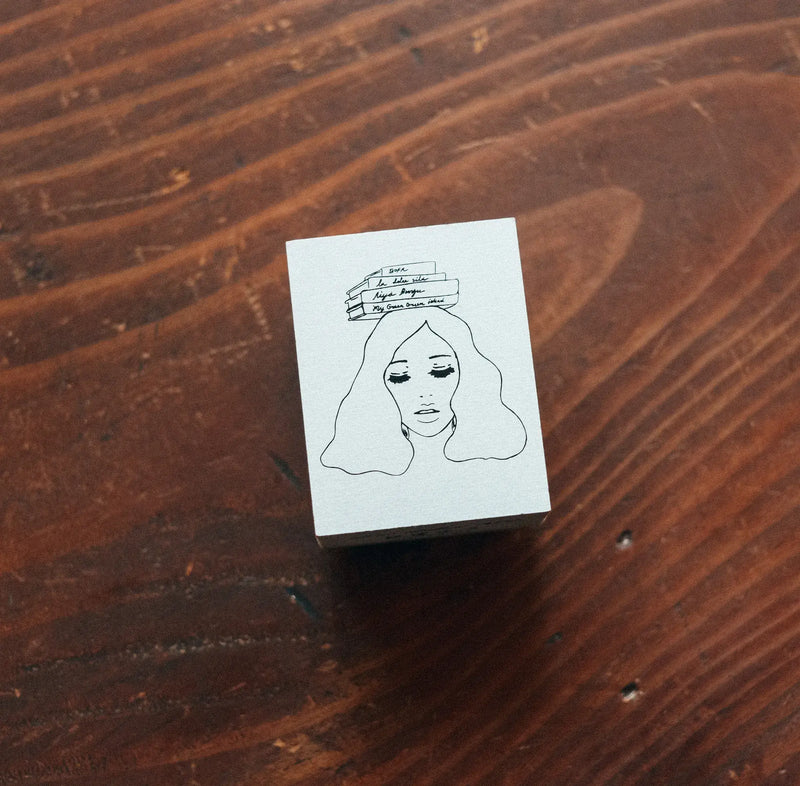 LDV Rubber Stamp: Library girl