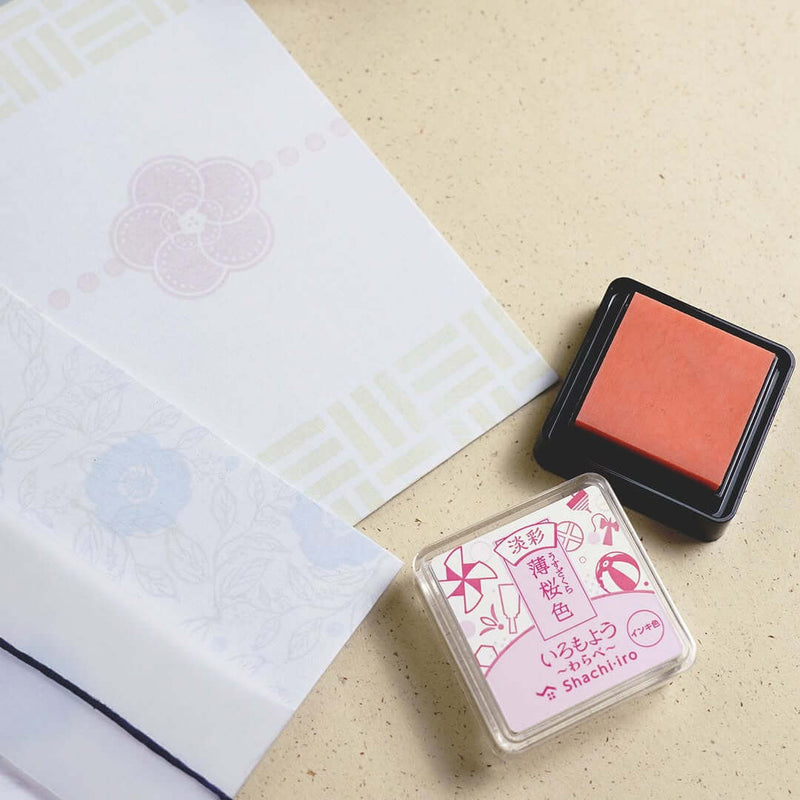 Shachihata Iromoyo Warabe Mini Ink Pad - Pale Colour