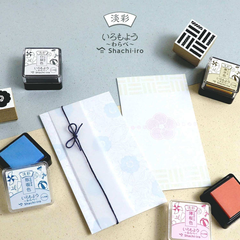 Shachihata Iromoyo Warabe Mini Ink Pad - Pale Colour