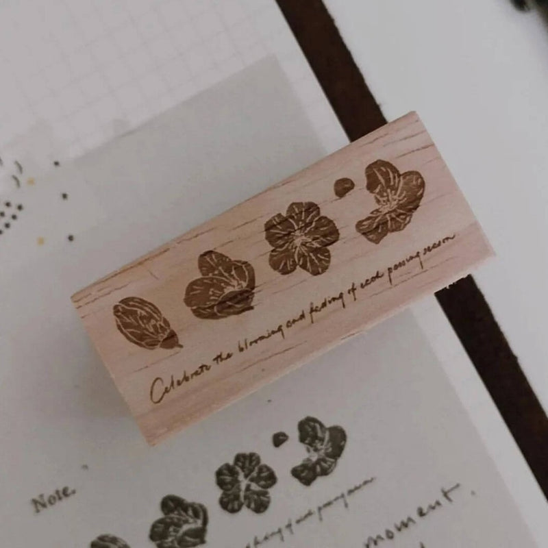 som x maru paper Rubber Stamp: Celebrate Every Phases of Flowers