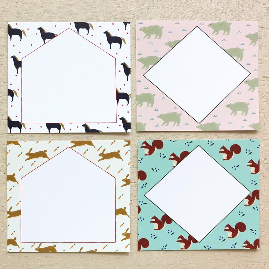 Memo Blocks Pattern Chihiro Yasuhara Memo Block - Animal – Sumthings of Mine
