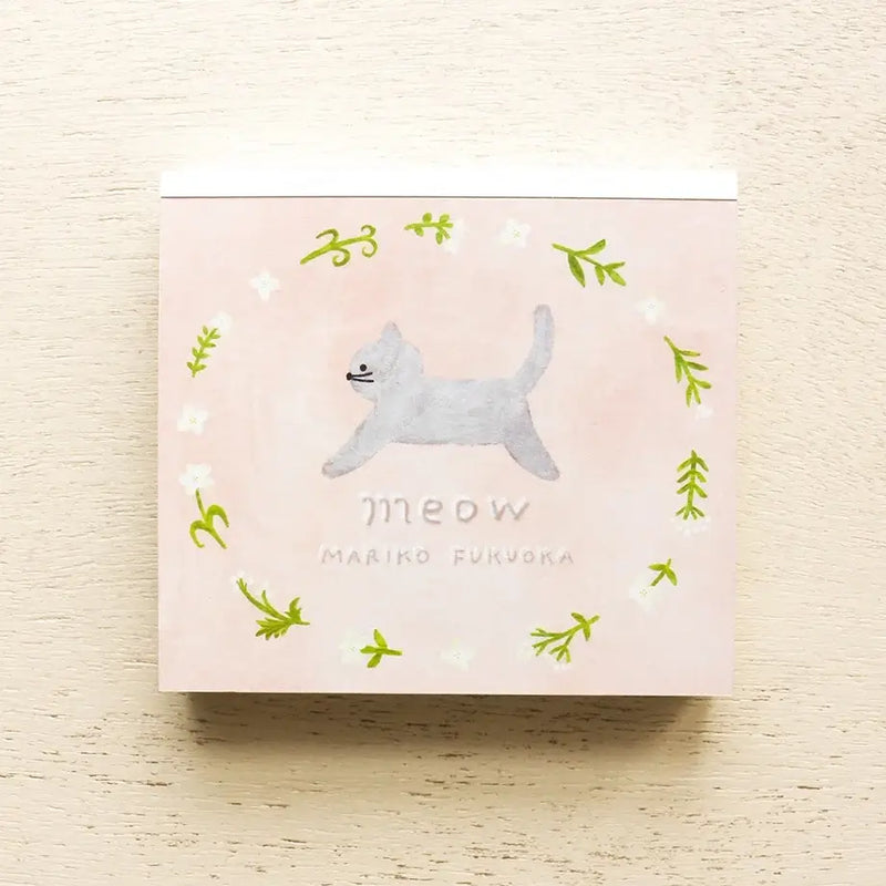 Mariko Fukuoka Memo Block - Meow