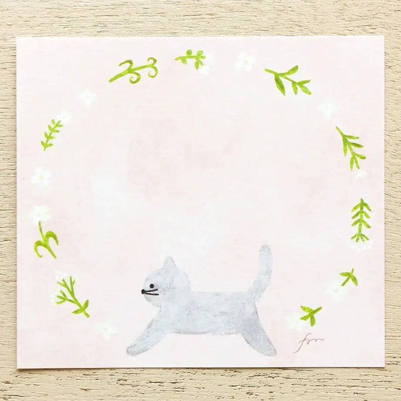 Mariko Fukuoka Memo Block - Meow