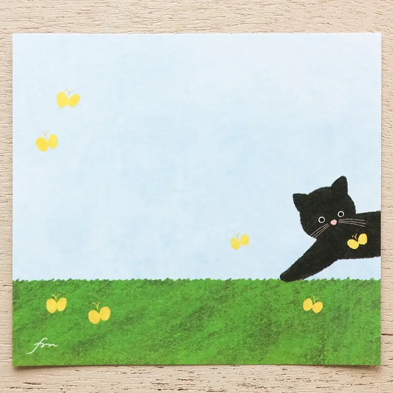 Mariko Fukuoka Memo Block - Meow