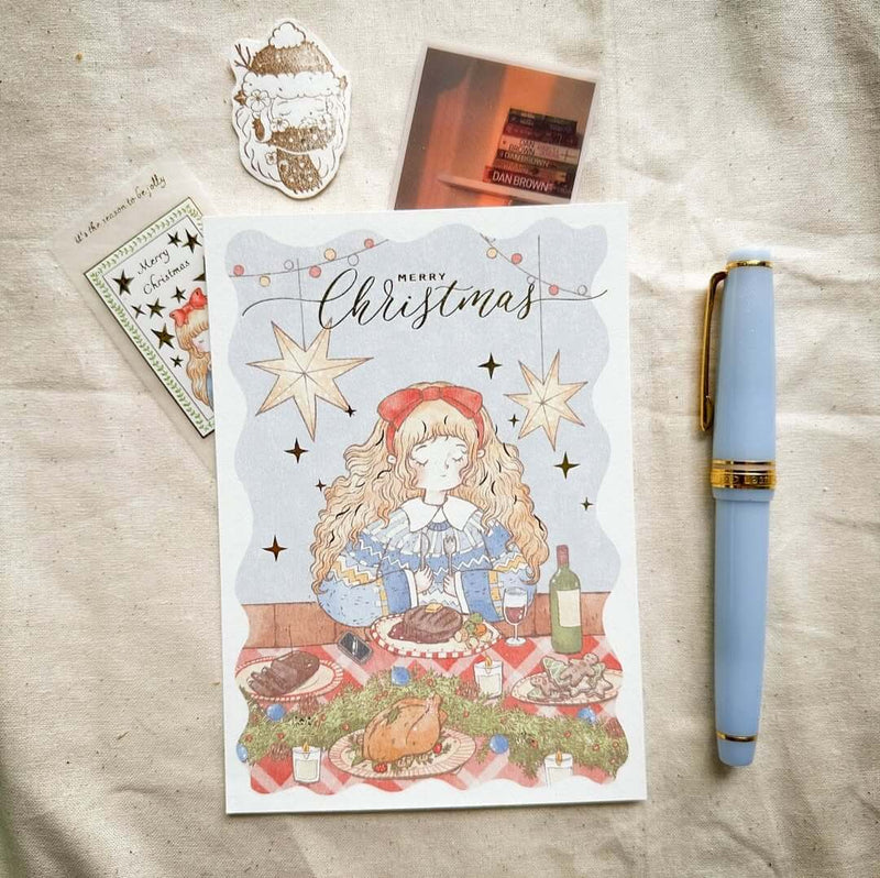 shō Little Happiness Postcard - Merry Christmas
