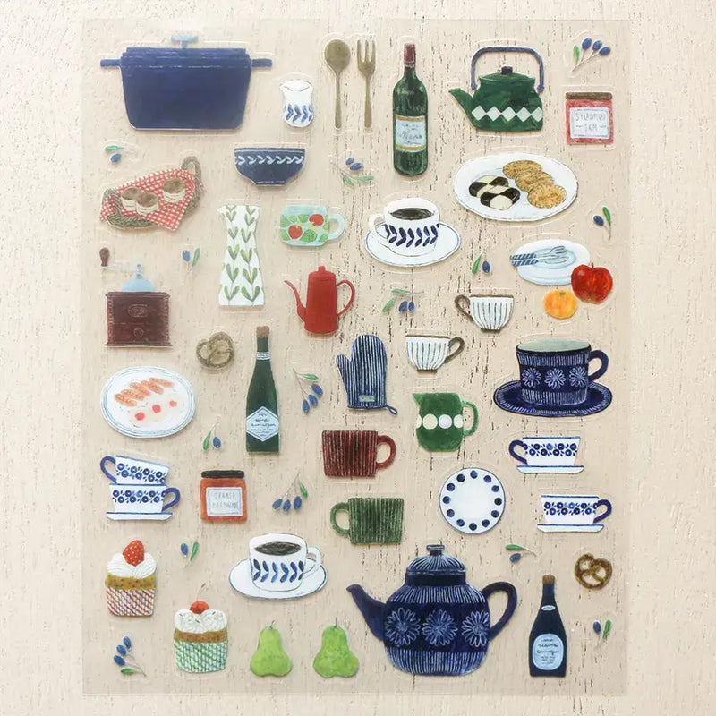 Midori Asano Sticker Sheet - Kitchen