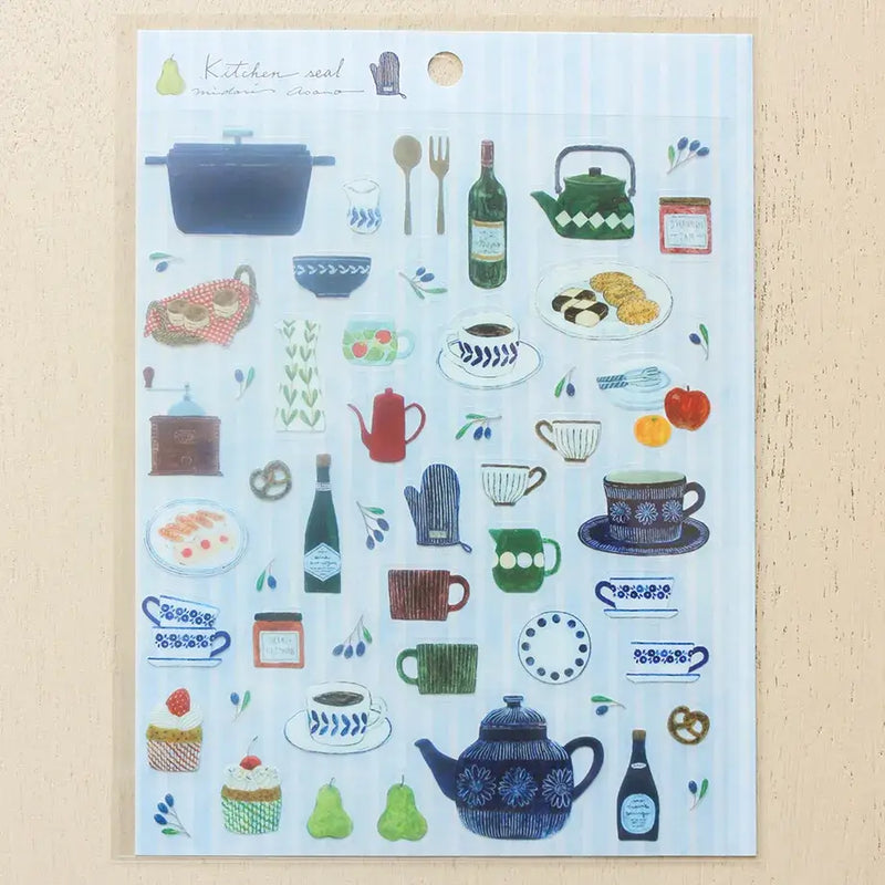 Midori Asano Sticker Sheet - Kitchen