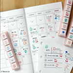 Pochitto6 Push-Button Stamp - Miffy Schedule