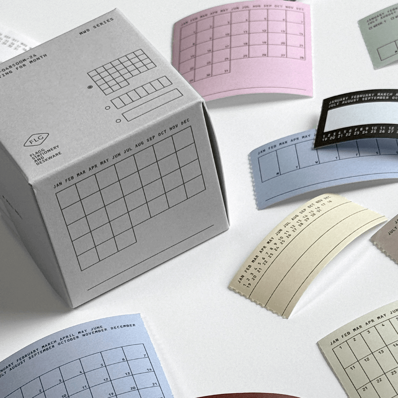 flagg Roll Paper Label - Cutting for Month