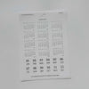 Minimalist Date Washi Sticker: 2025 Monthly Archival