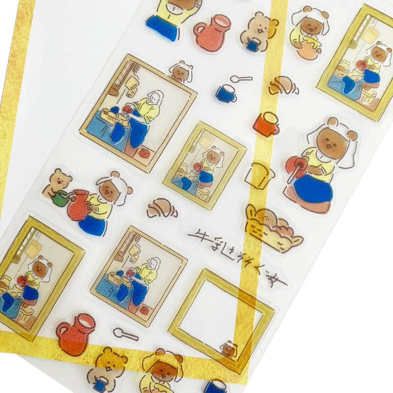 Furukawashiko Sticker Sheet - Museum Animals // The Milkmaid