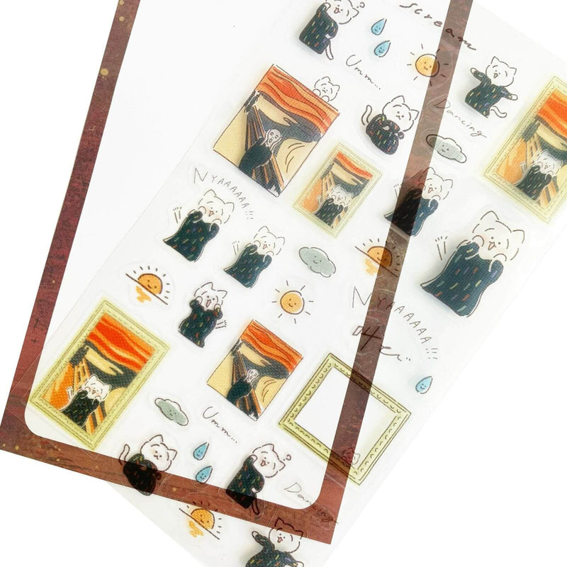 Furukawashiko Sticker Sheet - Museum Animals // The Scream