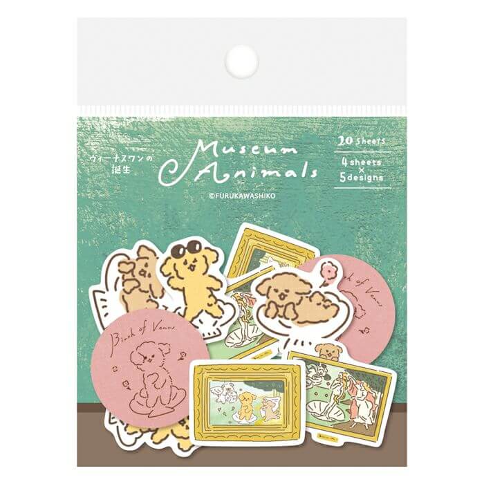 Furukawashiko Sticker Flakes - Museum Animals // The Birth of Venus