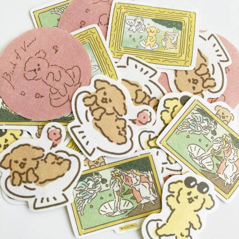 Furukawashiko Sticker Flakes - Museum Animals // The Birth of Venus