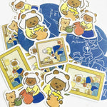 Furukawashiko Sticker Flakes - Museum Animals // Milkmaid