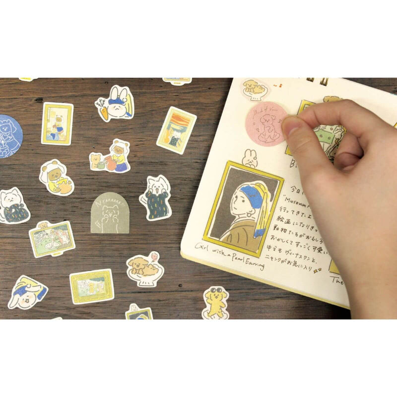 Furukawashiko Sticker Flakes - Museum Animals // Milkmaid