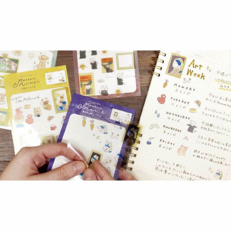 Furukawashiko Sticker Sheet - Museum Animals // The Birth of Venus